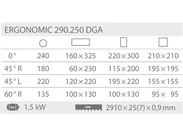 Ergonomic 290.250 DGA