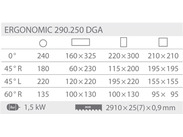 Ergonomic 290.250 DGA